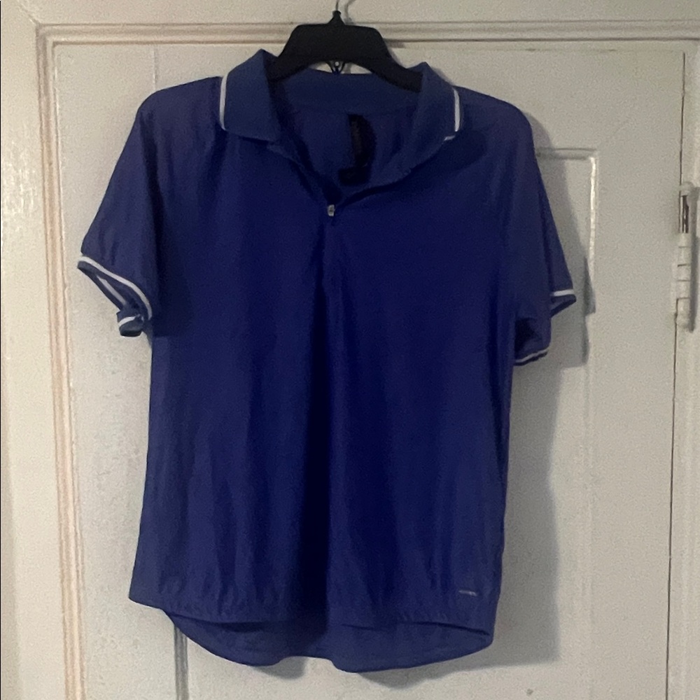 Mondetta Women's Blue Short Sleeve Polo